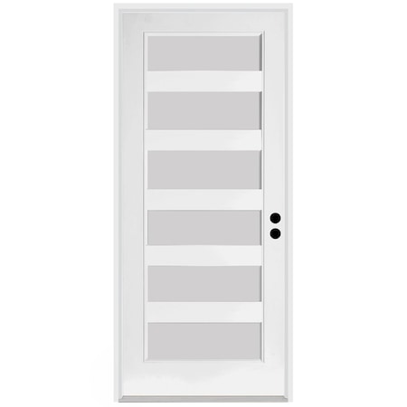 Trimlite Exterior Single Door, Left Hand/Inswing, 1.75 Thick, Fiberglass 2880LHISPSF20F6LS691610BM